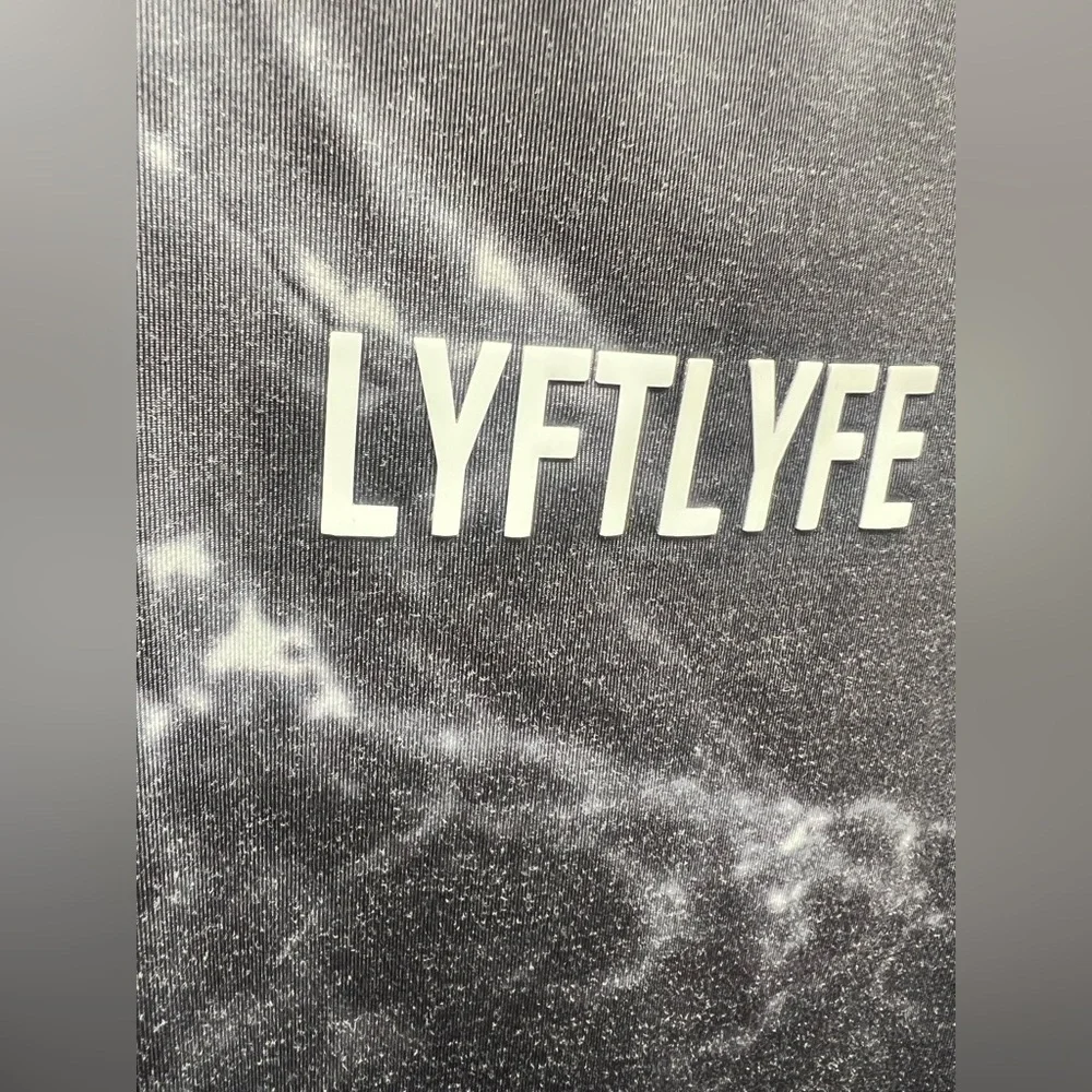 Lyftlyfe- Mens‎ Large Tank Top, surface pilling, Black/Grey/White - Picture 3 of 7